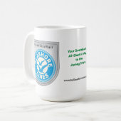 MUG LIGNES DE SEASHORE (BOUGIE D'ACIER) CAFÉ (Devant gauche)