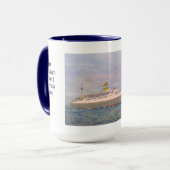 Mug Lignes de système mv Maasdam Hollande Amérique (Devant gauche)