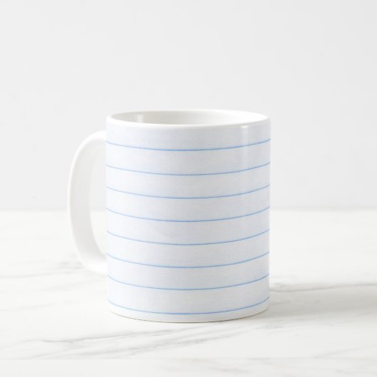 Mug Lignes de texture papier pour ordinateur portable (Devant gauche)