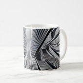 Mug Lignes de tunnel monochromes (Devant droit)