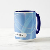 Mug Lignes de vapeur de perle glacée Dingin (Devant droit)