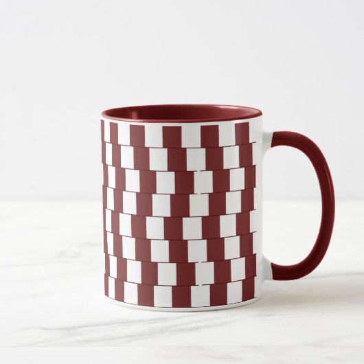 Mug Lignes déroutantes Bordeaux (Droite)