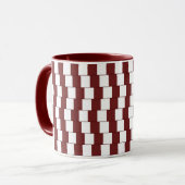 Mug Lignes déroutantes Bordeaux (Devant gauche)
