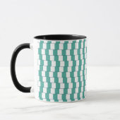 Mug Lignes déroutantes turquoise (Gauche)