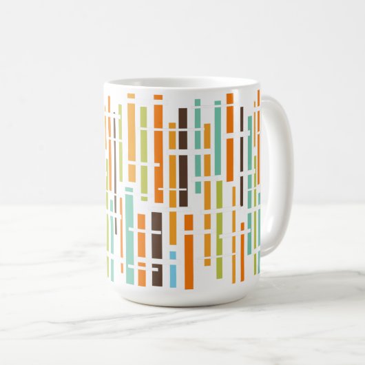 Mug Lignes des années 1970 (Devant droit)