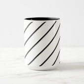 Mug Lignes diagonales (noir) (Centre)