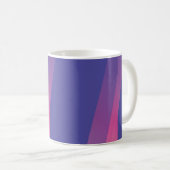 Mug Lignes diagonales roses bleues simples (Devant droit)