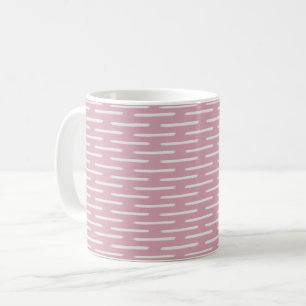 Mug Lignes d'Ivoire sur Rose