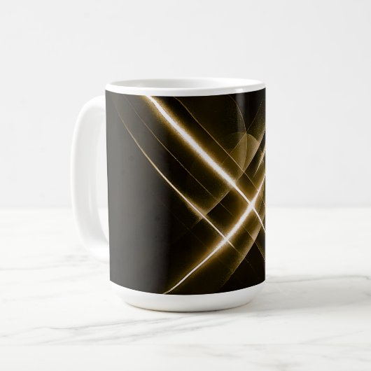 Mug Lignes dorées élégantes (Devant gauche)