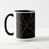 Mug Lignes Dorées Noir & Or (Gauche)