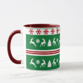 Mug Lignes Élégantes de Snowflakes (Gauche)