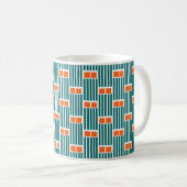 Mug Lignes et boîtes turquoises (Devant droit)