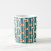 Mug Lignes et boîtes turquoises (Centre)