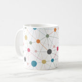 Mug Lignes et points minimalistes (Devant gauche)
