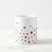 Mug Lignes et points rouges et bleus (Centre)