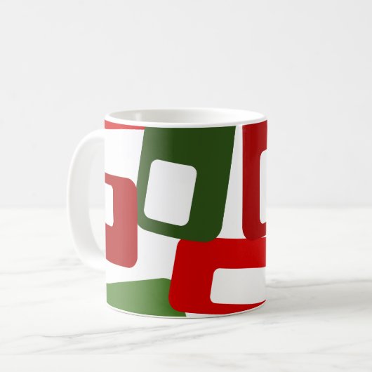 Mug Lignes et rectangles (Devant gauche)