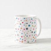 Mug Lignes géométriques tendance et motif de points (Devant droit)