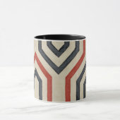 Mug Lignes graphiques orange et bleu (Centre)