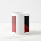 Mug Lignes modernes rouge et noir (Centre)