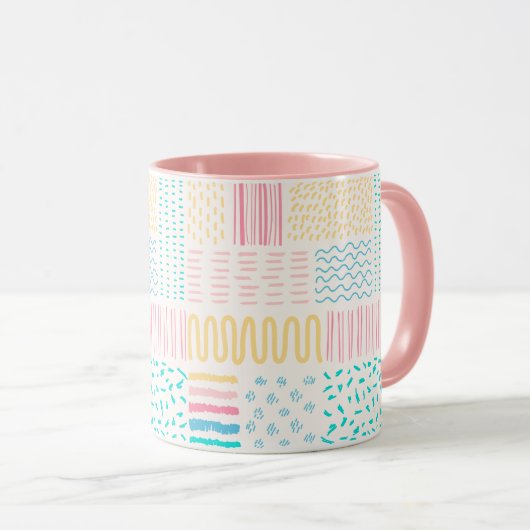 Mug Lignes motifs (Devant droit)