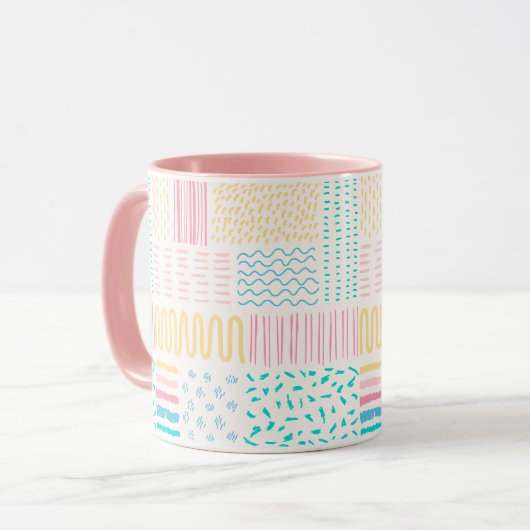 Mug Lignes motifs (Devant gauche)