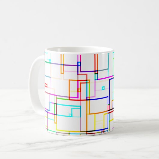 Mug Lignes multicolores (Devant gauche)