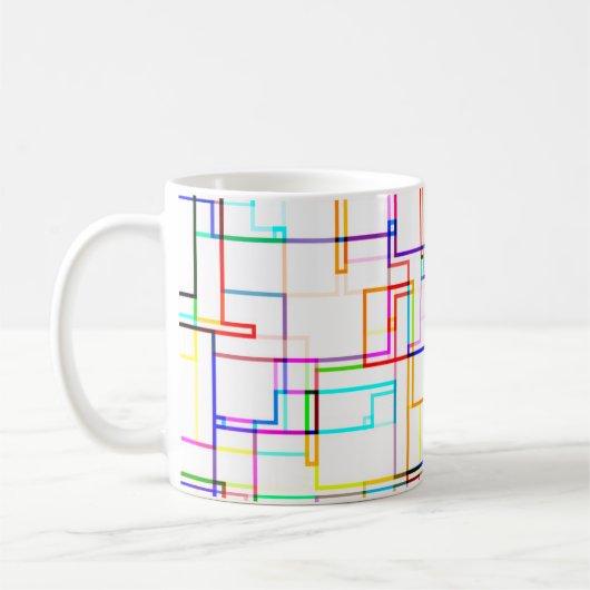 Mug Lignes multicolores (Gauche)