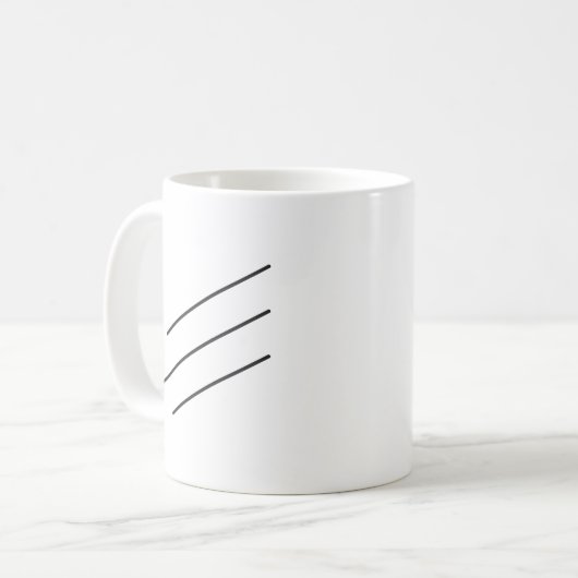 Mug Lignes noires (Devant gauche)
