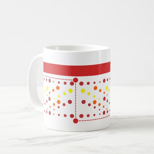 Mug Lignes, rectangles et cercles (Devant gauche)