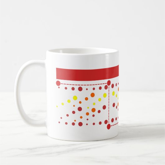 Mug Lignes, rectangles et cercles (Gauche)