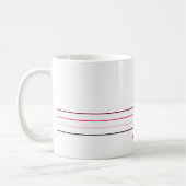 Mug Lignes roses minimalistes (Gauche)