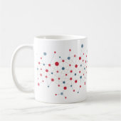 Mug Lignes rouges et bleues (Gauche)