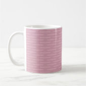 Mug Lignes Subtiles sur Rose (Gauche)