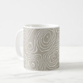 Mug Lignes terrestres topographiques : Carte organique (Devant gauche)