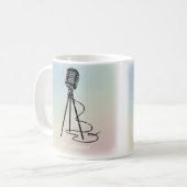 Mug Lignes vocales vintage (Devant gauche)