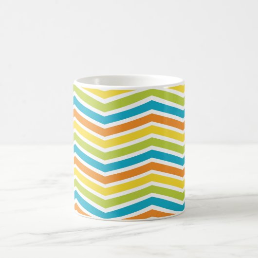 Mug Lignes ZigZag colorées (Centre)