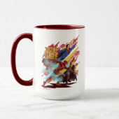 Mug Ligue de Justice | Badge Superman, Flash et Batman (Gauche)