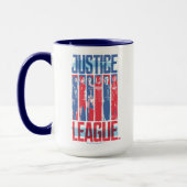 Mug Ligue de Justice | Blue & Red Group Pop Art (Gauche)