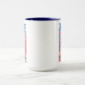Mug Ligue de Justice | Blue & Red Group Pop Art (Centre)