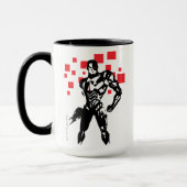 Mug Ligue de Justice | Cyborg Digital Noir Pop Art (Gauche)