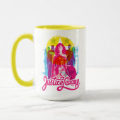 Mug Ligue de Justice | Retro Group & Logo Pop Art (Gauche)