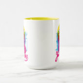Mug Ligue de Justice | Retro Group & Logo Pop Art (Centre)