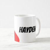 Mug Ligue de Justice | Superman Flying Noir Pop Art (Devant droit)