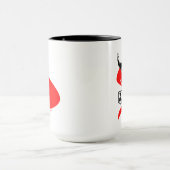 Mug Ligue de Justice | Superman Flying Noir Pop Art (Centre)