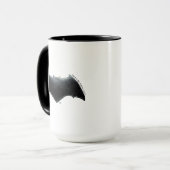 Mug Ligue de Justice | Symbole de batman métallique (Devant gauche)
