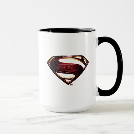 Mug Ligue de Justice | Symbole de superman métallique (Droite)