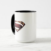 Mug Ligue de Justice | Symbole de superman métallique (Devant gauche)