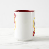 Mug Ligue de Justice | Symbole Flash brosse et demi-to (Centre)