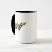 Mug Ligue de Justice | Symbole métallurgique Wonder Wo (Devant gauche)