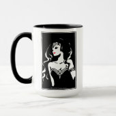 Mug Ligue de Justice | Wonder Woman Noir Pop Art (Gauche)